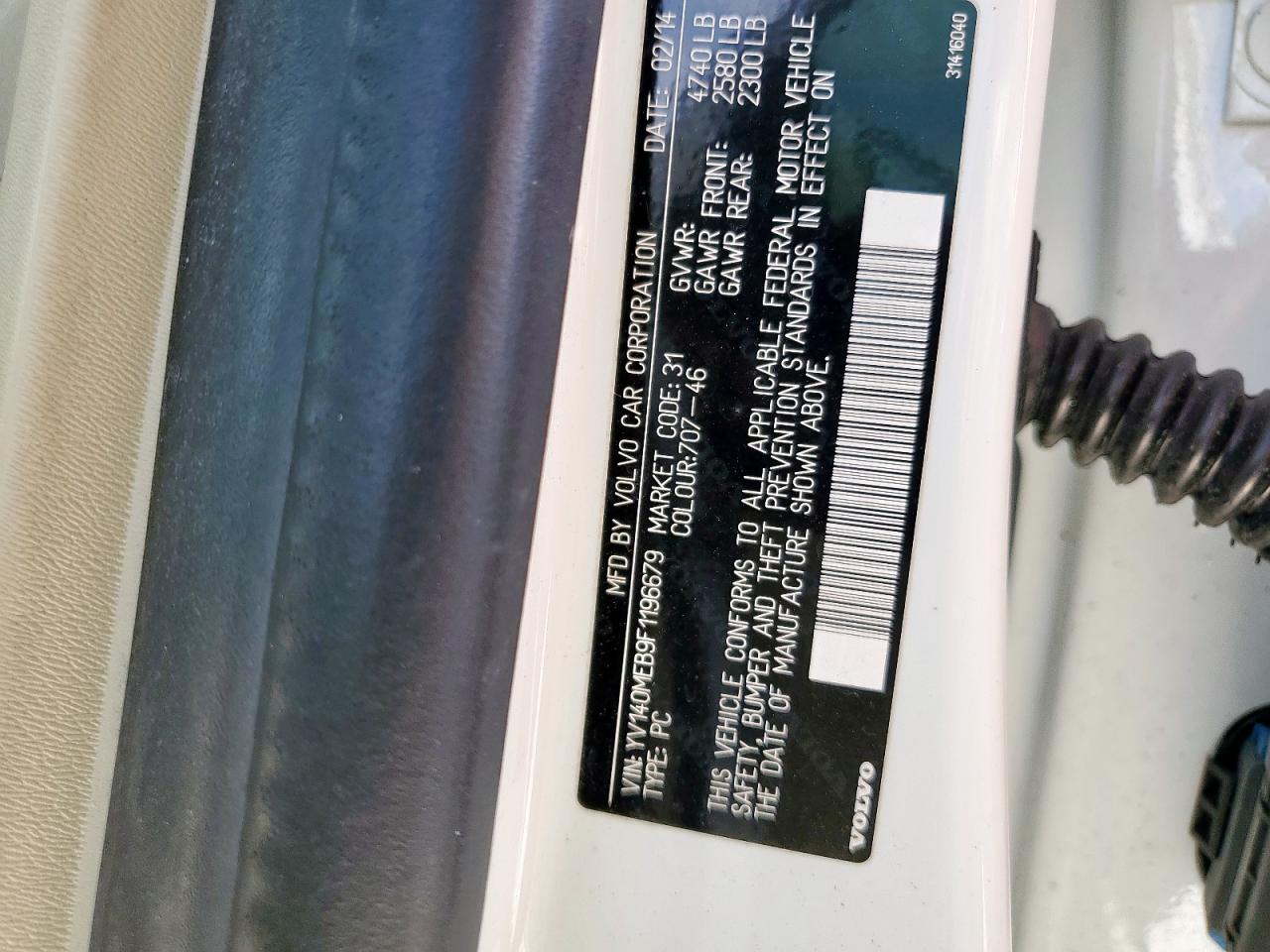 2015 Volvo V60 Premier VIN: YV140MEB9F1196679 Lot: 81898765