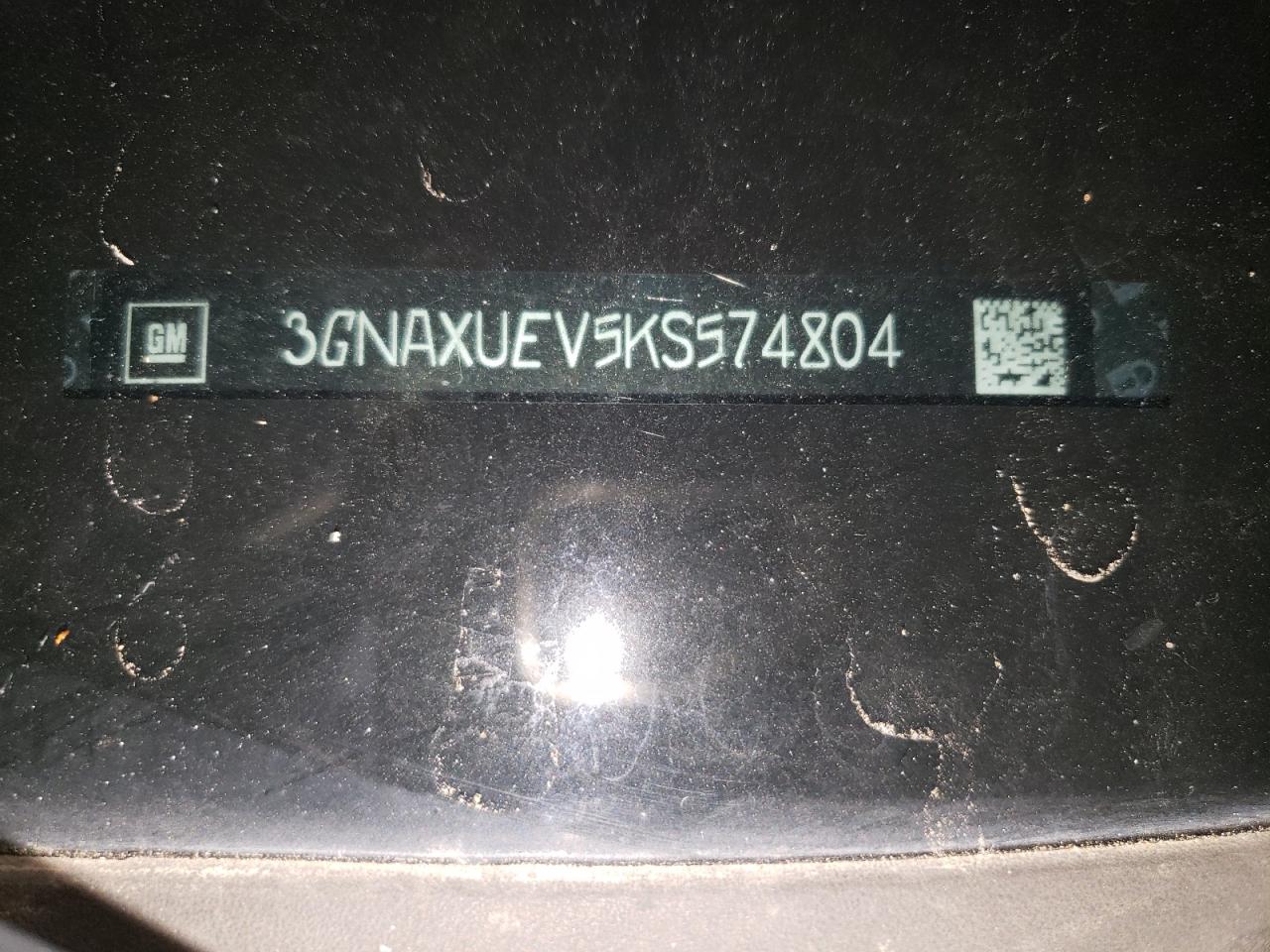 2019 Chevrolet Equinox Lt VIN: 3GNAXUEV5KS574804 Lot: 70202745