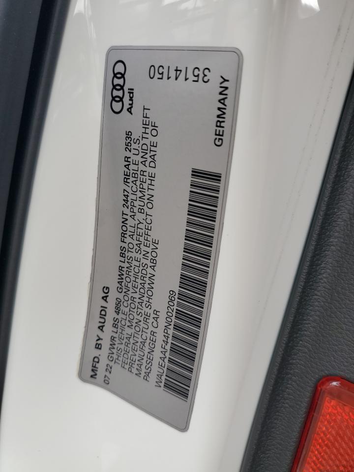 2023 Audi A4 Premium Plus 45 VIN: WAUEAAF44PN002069 Lot: 70775755