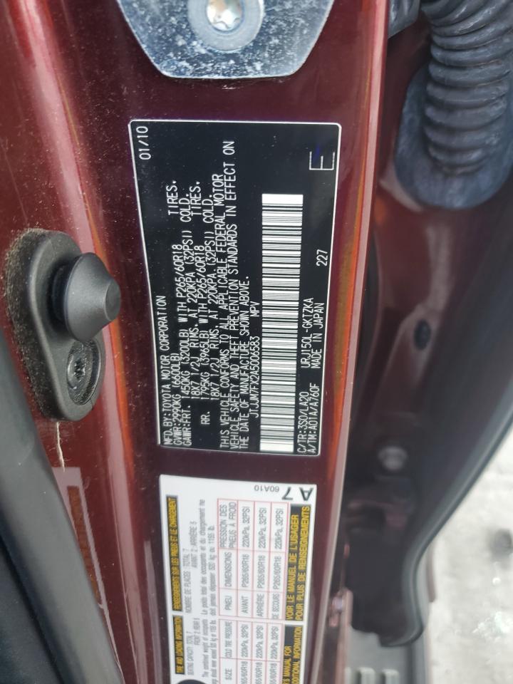2010 Lexus Gx 460 Premium VIN: JTJJM7FX2A5006583 Lot: 80489385