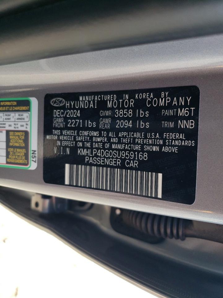 2025 Hyundai Elantra Limited VIN: KMHLP4DG0SU959168 Lot: 71623075