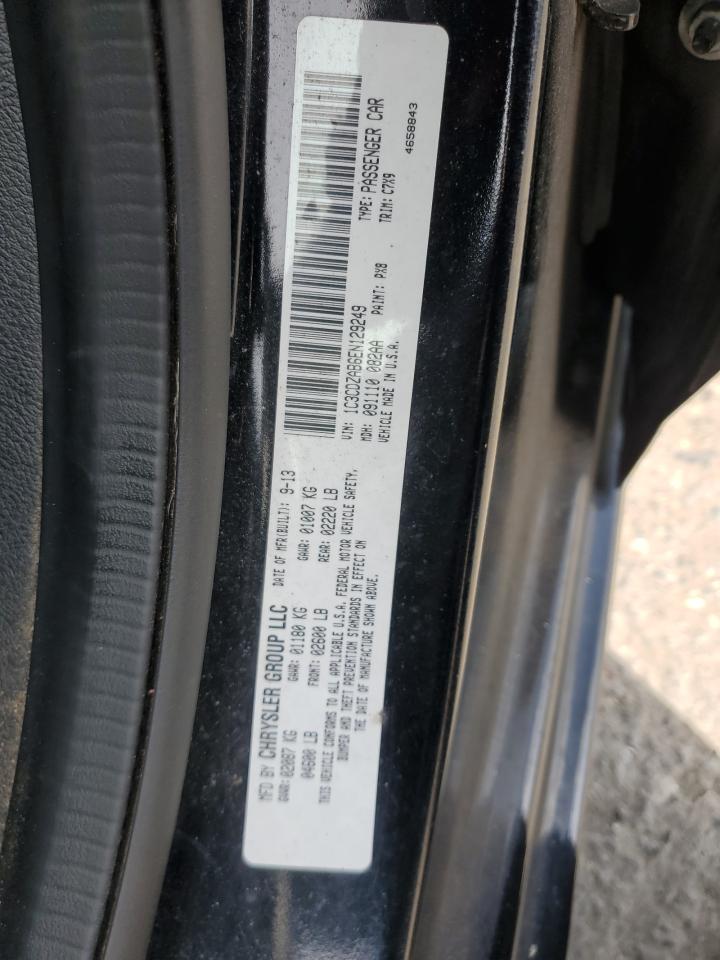 2014 Dodge Avenger Se VIN: 1C3CDZAB6EN129249 Lot: 80674205