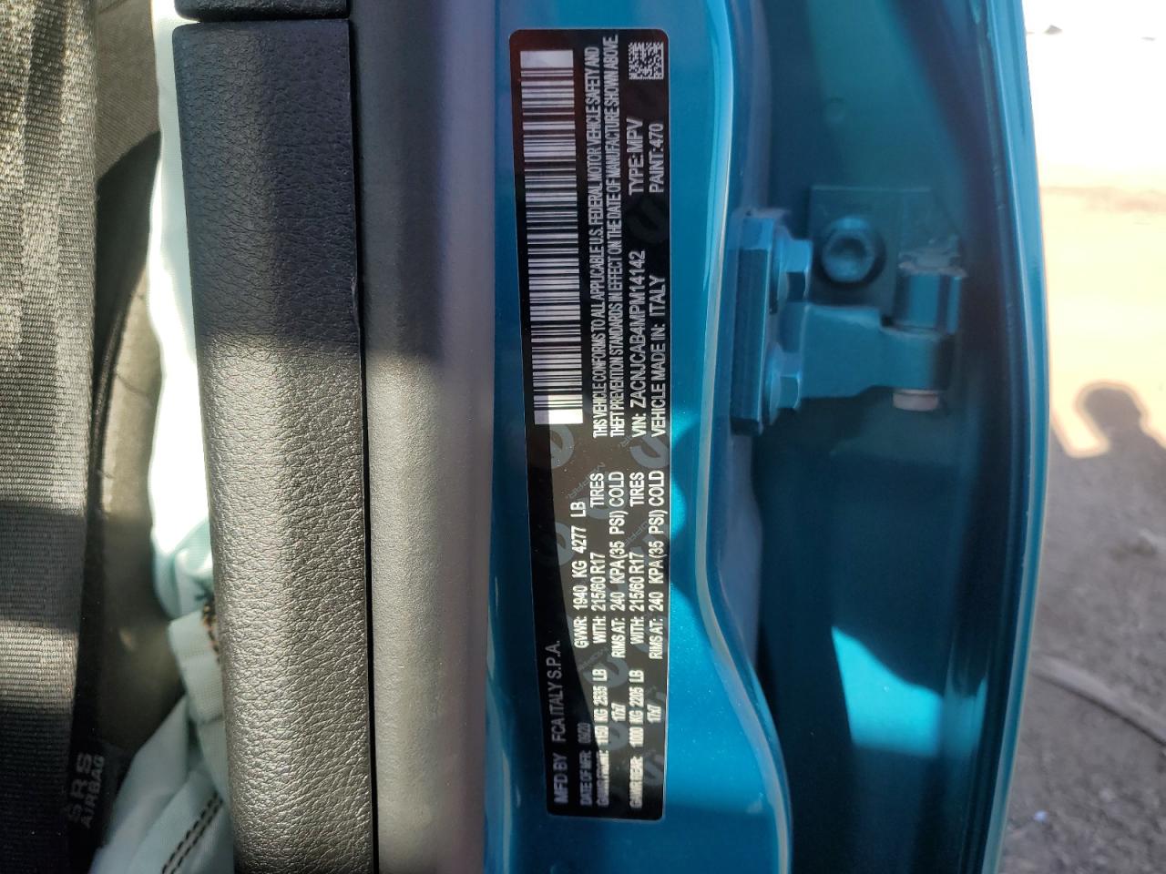 2021 Jeep Renegade Sport VIN: ZACNJCAB4MPM14142 Lot: 81742125