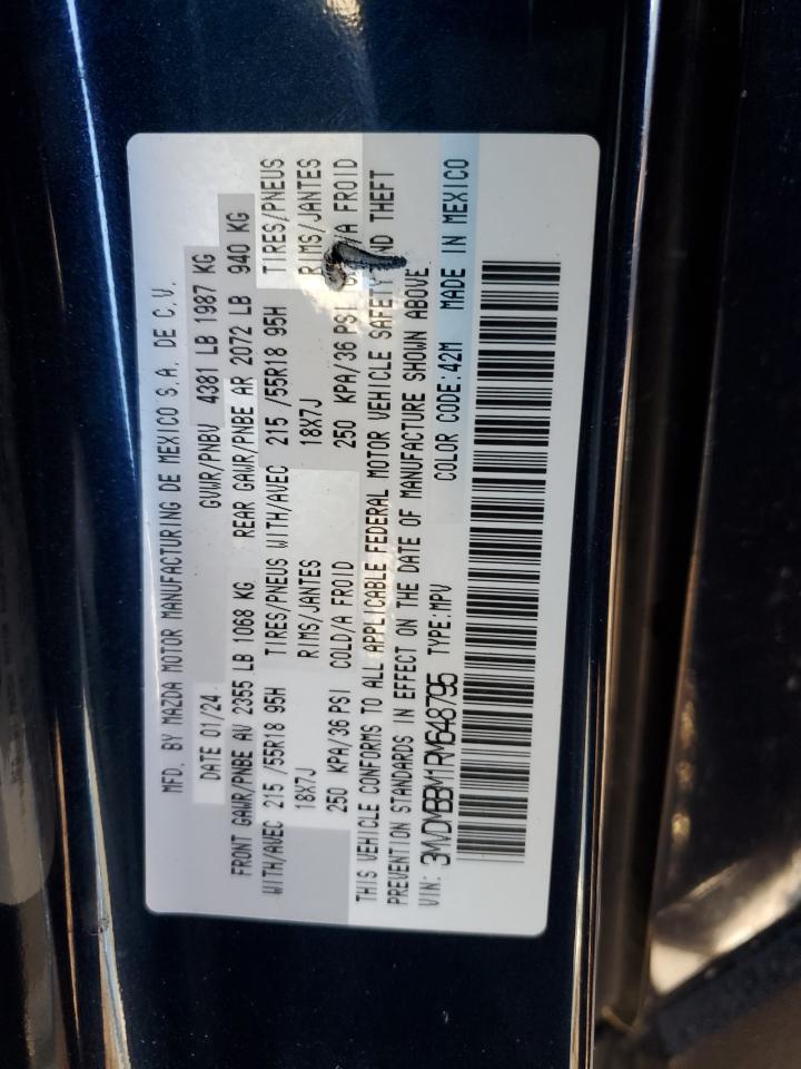 2024 Mazda Cx-30 Select VIN: 3MVDMBBM1RM648795 Lot: 82163675