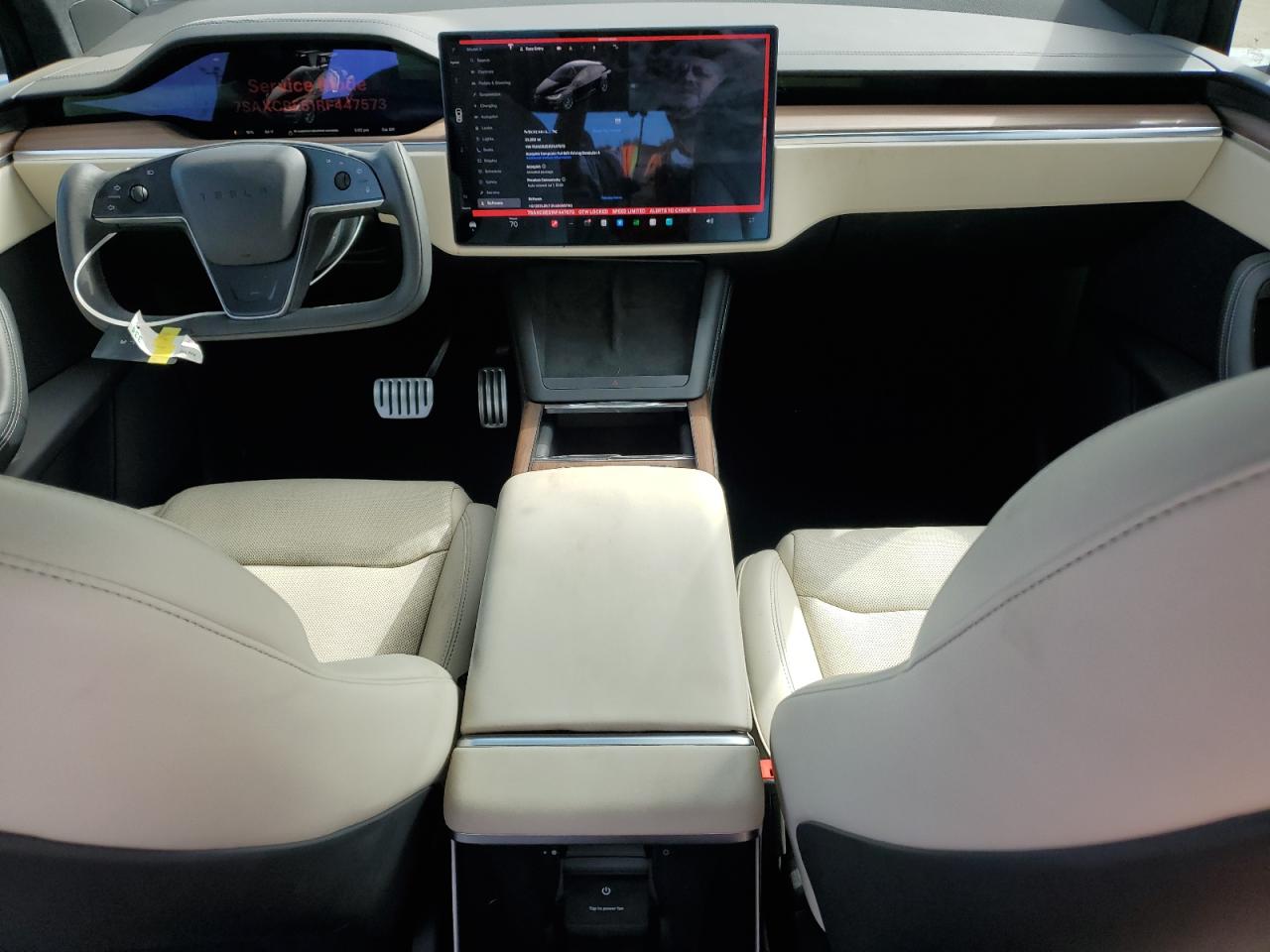 2024 Tesla Model X VIN: 7SAXCBE51RF447573 Lot: 72056275