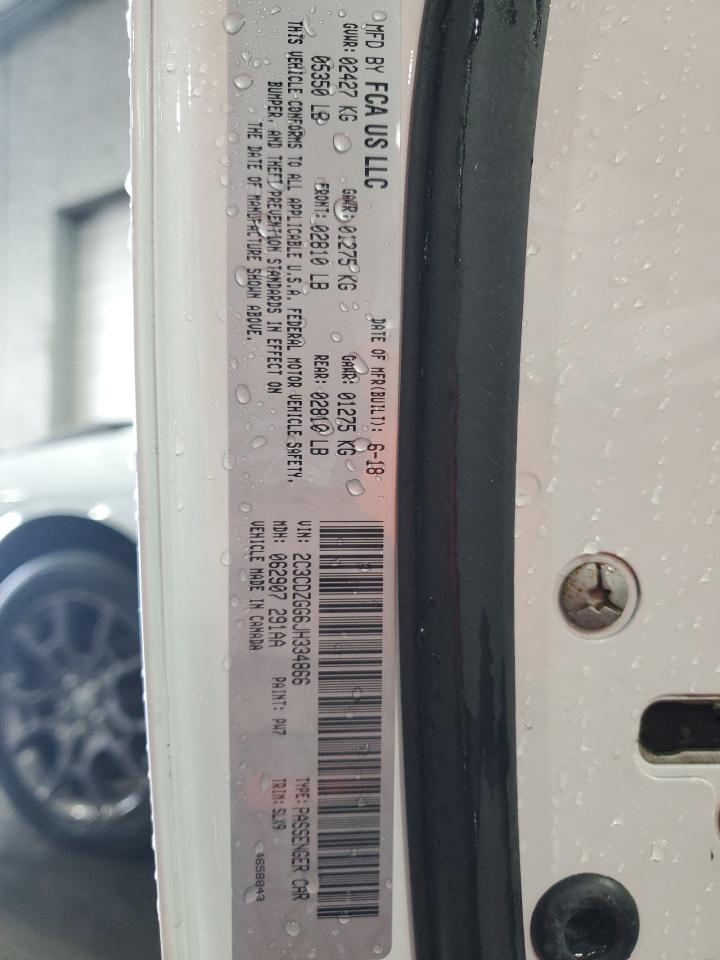 2018 Dodge Challenger Gt VIN: 2C3CDZGG6JH334866 Lot: 82065655