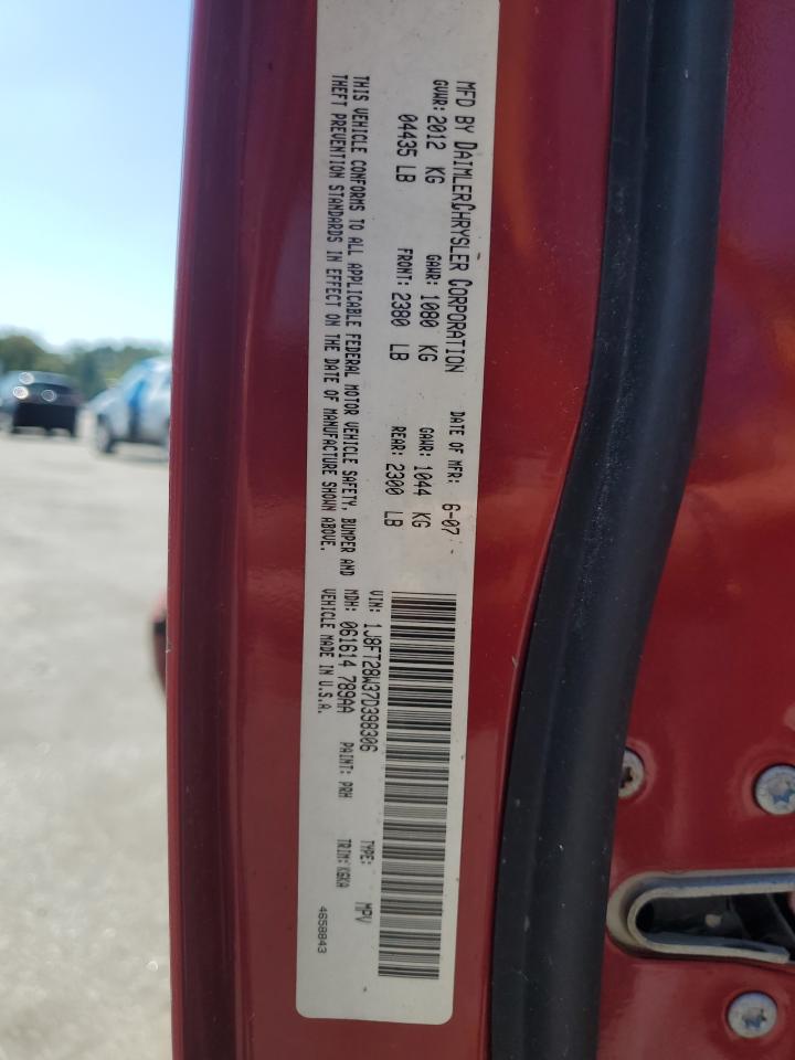 2007 Jeep Patriot Sport VIN: 1J8FT28W37D398306 Lot: 70824985