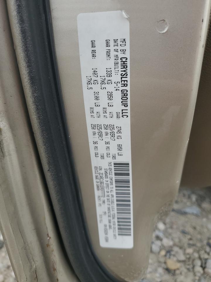 2014 Chrysler Town & Country Touring VIN: 2C4RC1BG1ER377772 Lot: 71538935