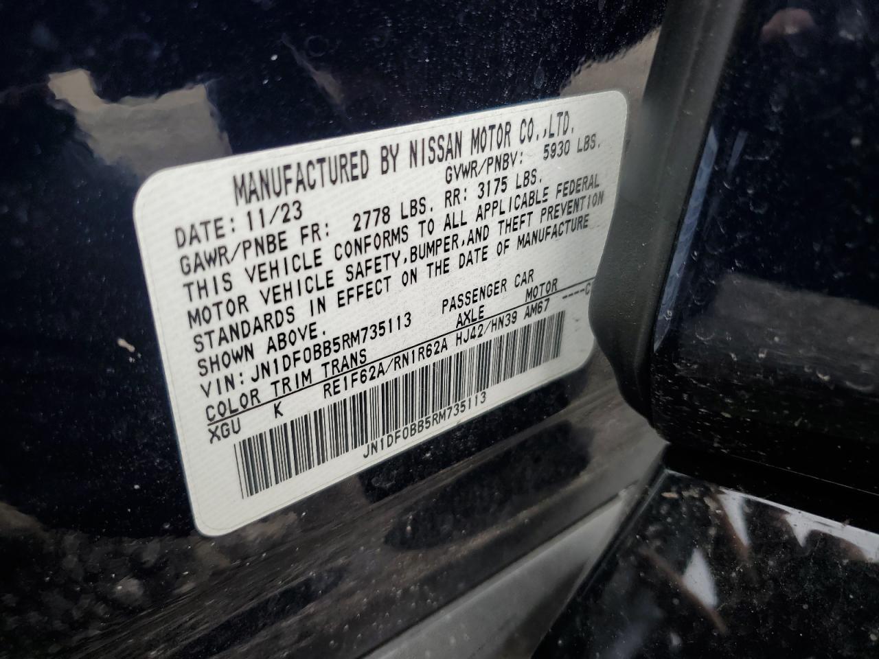 2024 Nissan Ariya Evolve+ VIN: JN1DF0BB5RM735113 Lot: 80989315