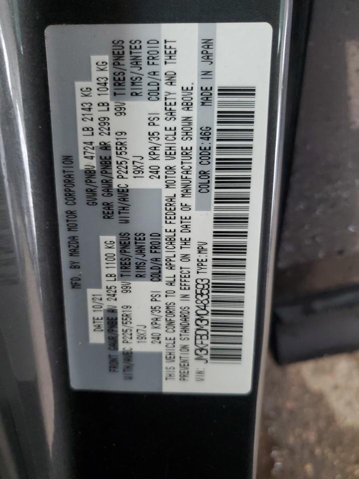 2021 Mazda Cx-5 Grand Touring VIN: JM3KFBDM3M0483593 Lot: 81753945