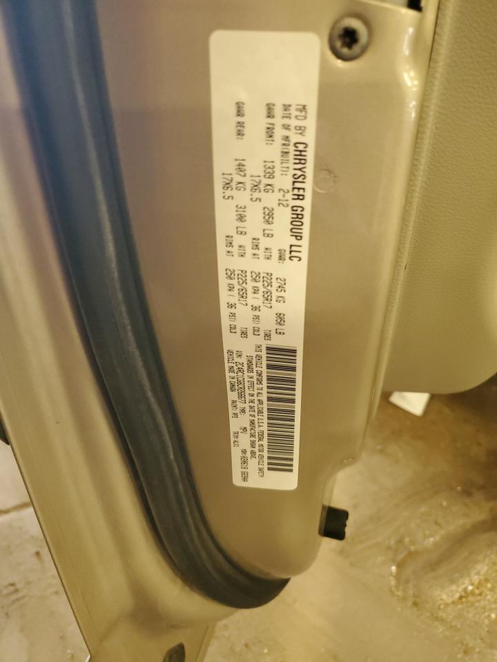 2012 Chrysler Town & Country Touring L VIN: 2C4RC1CG6CR266677 Lot: 70994185