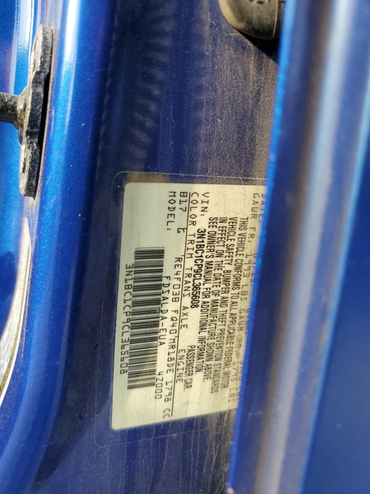 2012 Nissan Versa S VIN: 3N1BC1CP9CL365608 Lot: 81370835