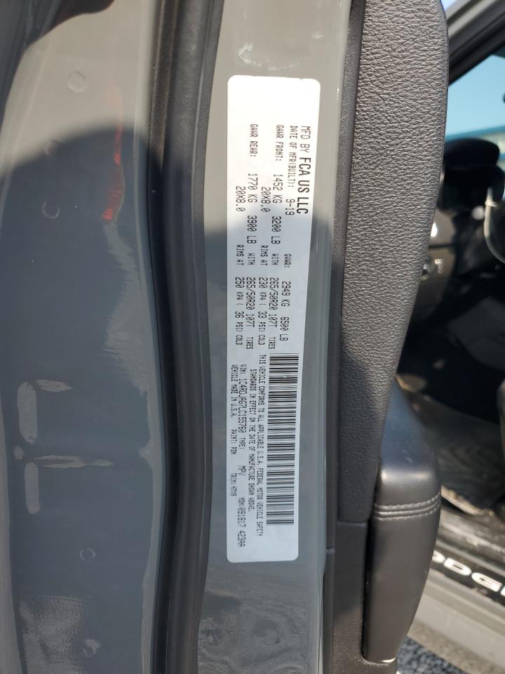 2020 Dodge Durango Sxt VIN: 1C4RDJAG7LC155760 Lot: 72037755