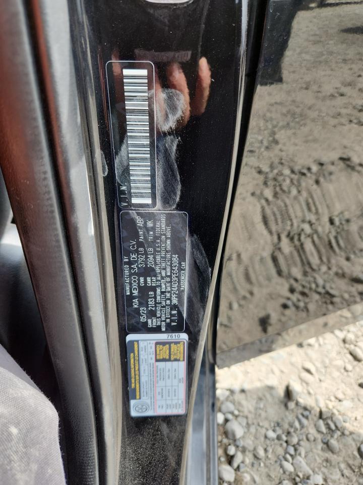 2023 Kia Forte Lx VIN: 3KPF24AD3PE643084 Lot: 71405895