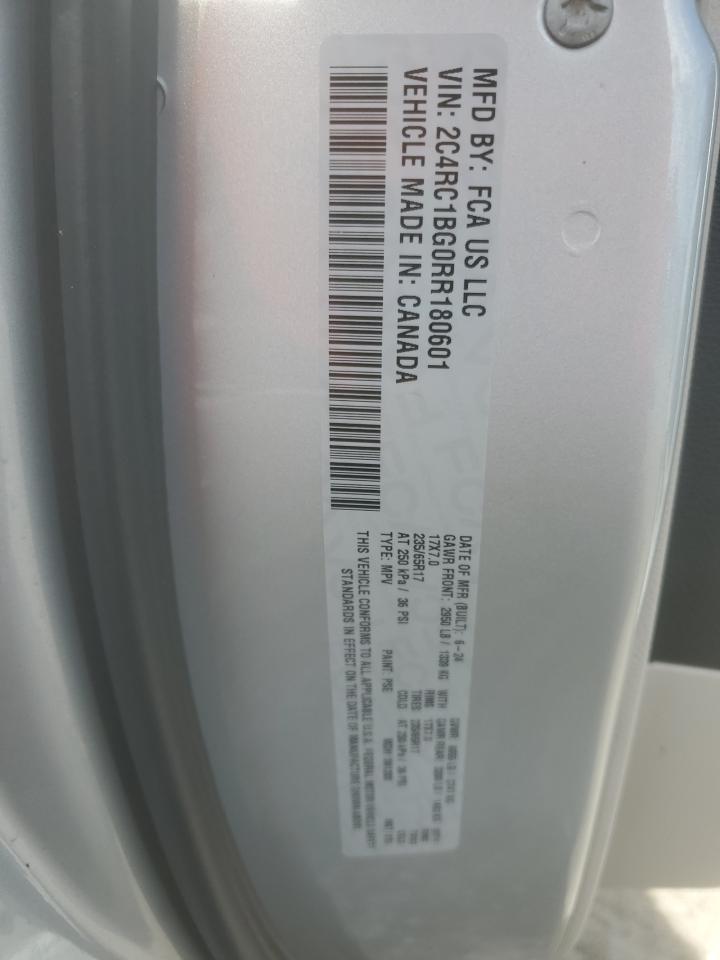 2024 Chrysler Pacifica Touring L VIN: 2C4RC1BG0RR180601 Lot: 82036815