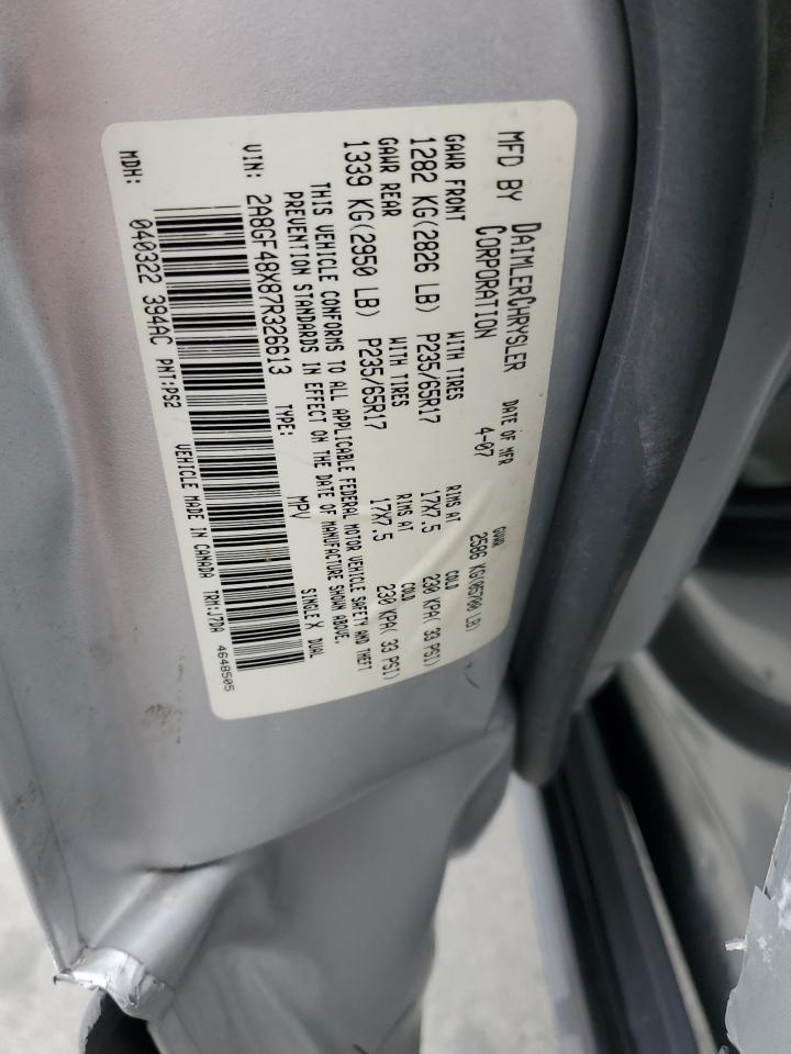 2007 Chrysler Pacifica VIN: 2A8GF48X87R326613 Lot: 81920485