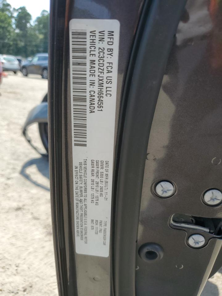 2021 Dodge Challenger R/T Scat Pack VIN: 2C3CDZFJXMH664561 Lot: 71657455