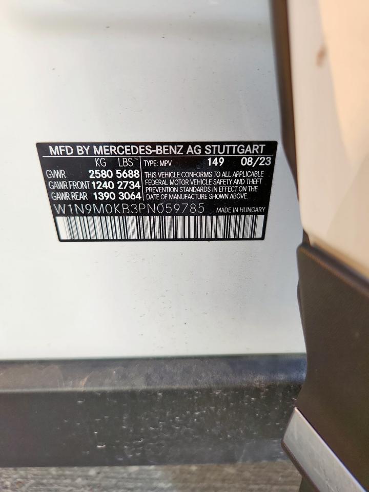 2023 Mercedes-Benz Eqb 300 4Matic VIN: W1N9M0KB3PN059785 Lot: 80146295