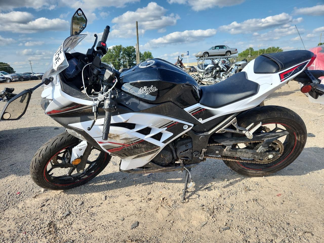 2014 Kawasaki Ex300 B white sport_bike gas JKAEX8B12EDA08362 photo #4