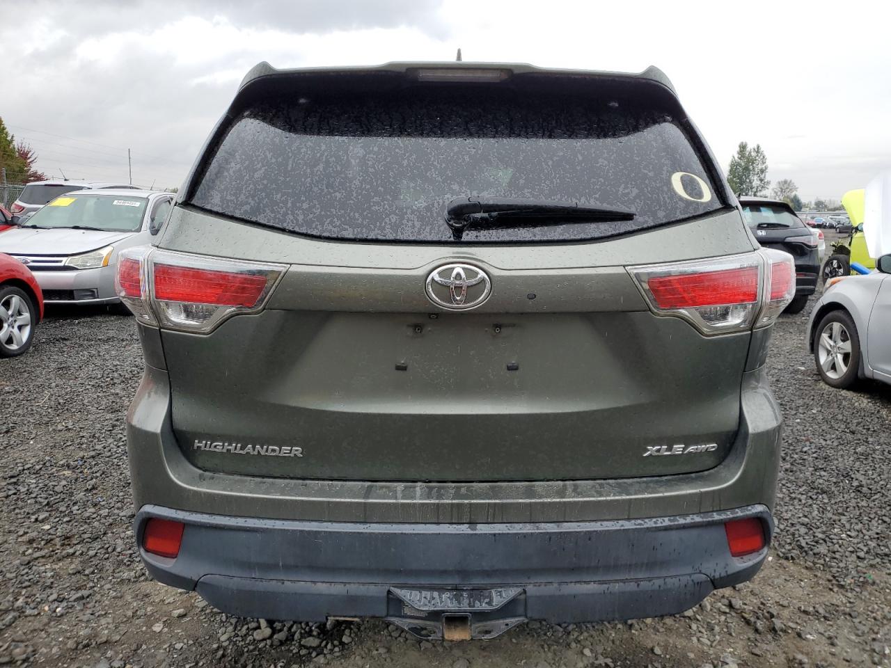 2015 Toyota Highlander Xle VIN: 5TDJKRFH5FS090977 Lot: 81845665