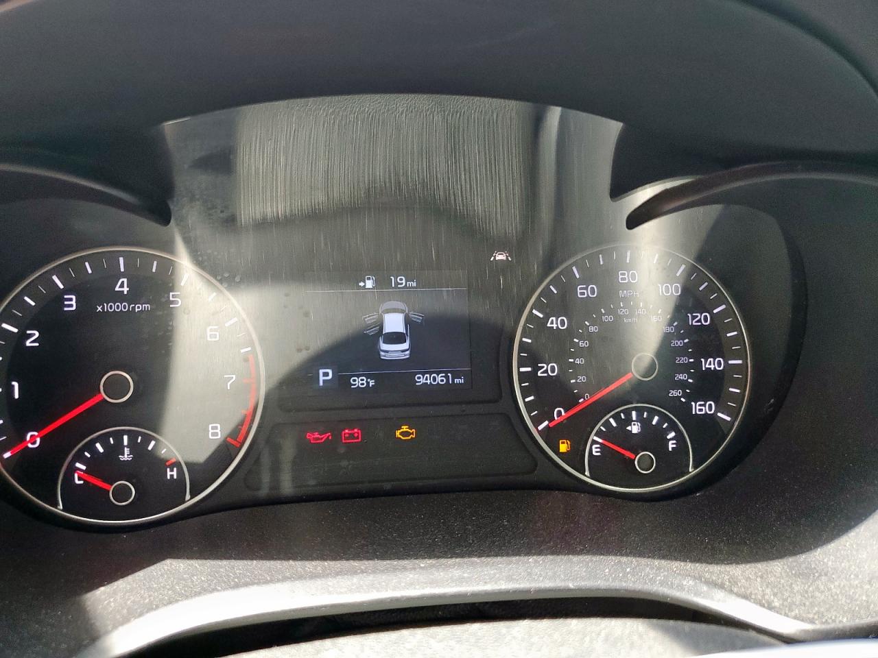 2019 Kia Optima Lx VIN: 5XXGT4L35KG346355 Lot: 80667095