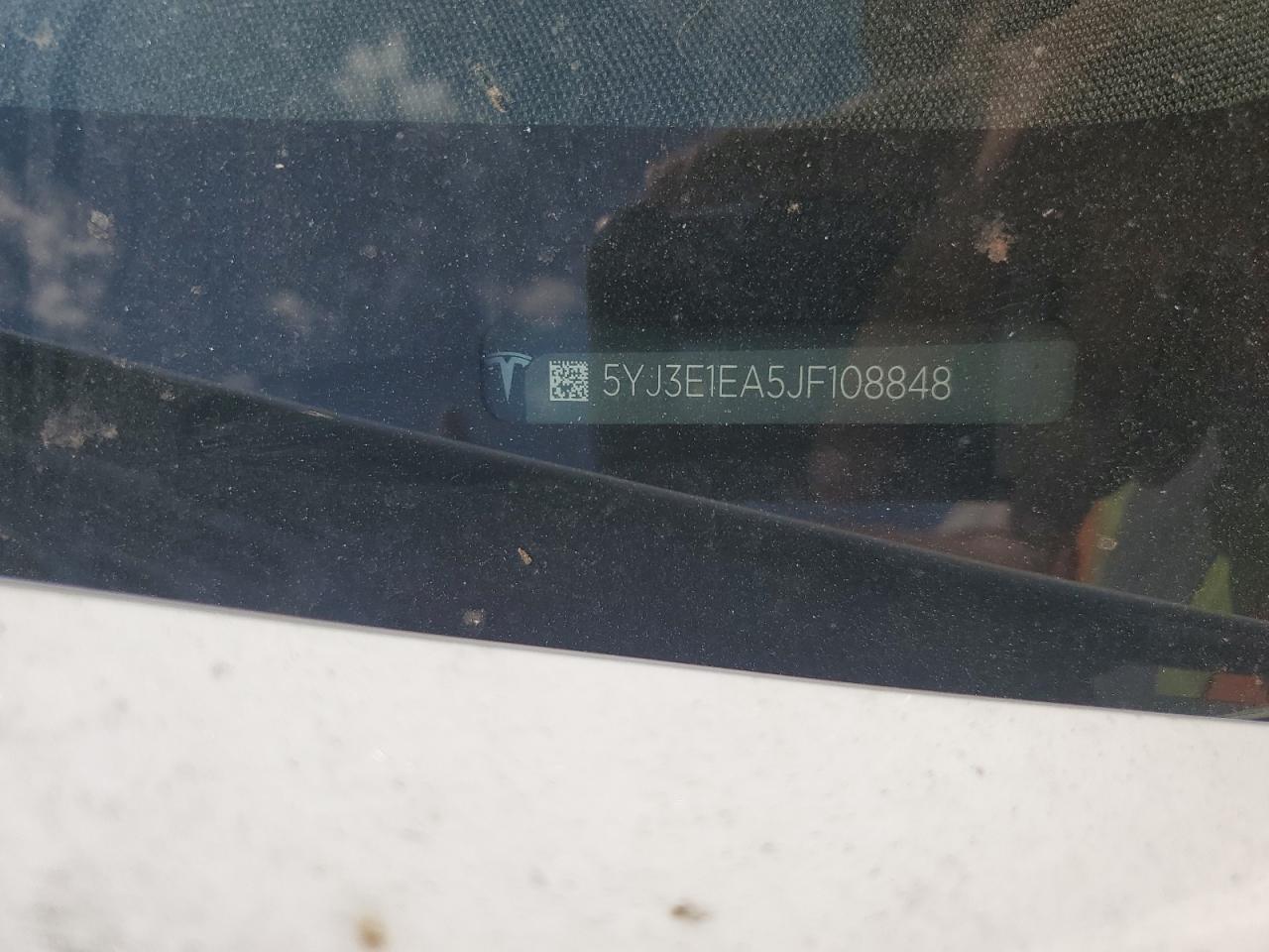 2018 Tesla Model 3 VIN: 5YJ3E1EA5JF108848 Lot: 70662705