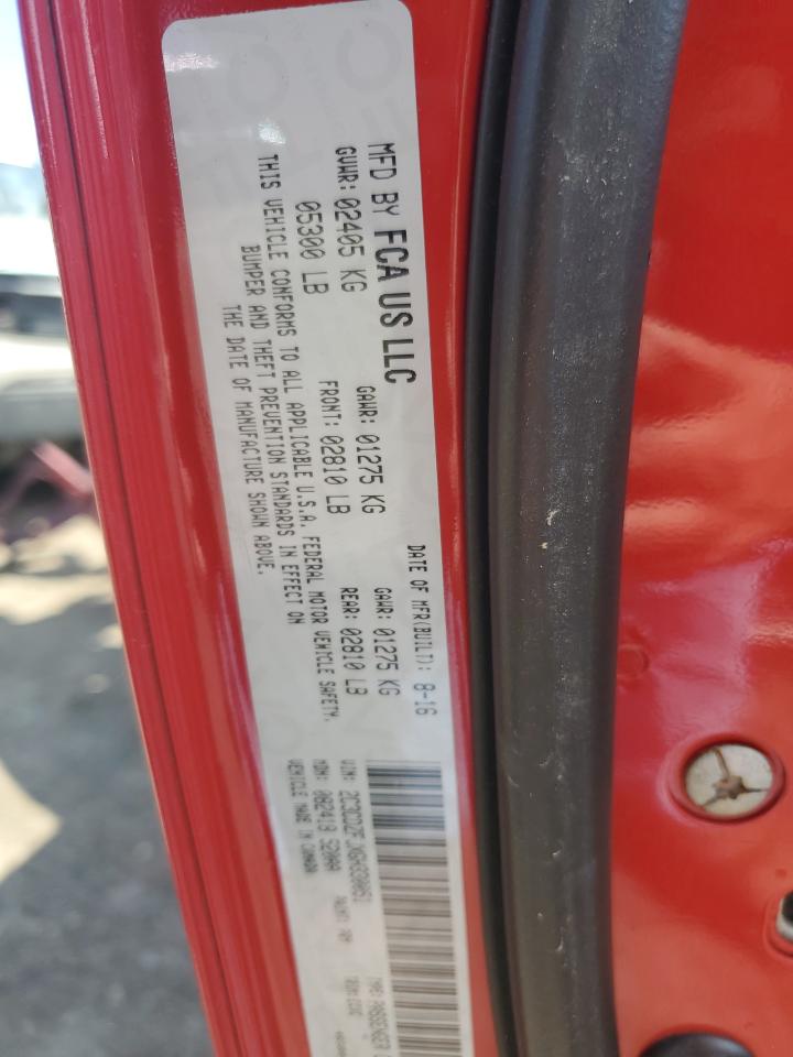 2016 Dodge Challenger R/T Scat Pack VIN: 2C3CDZFJXGH330051 Lot: 83943615