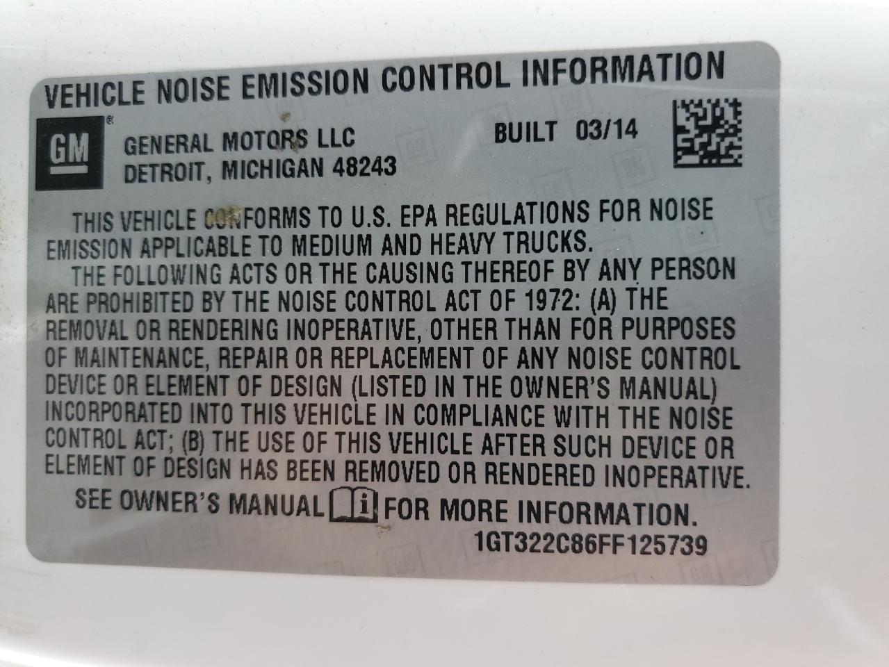 2015 GMC Sierra K3500 Sle VIN: 1GT322C86FF125739 Lot: 81366315