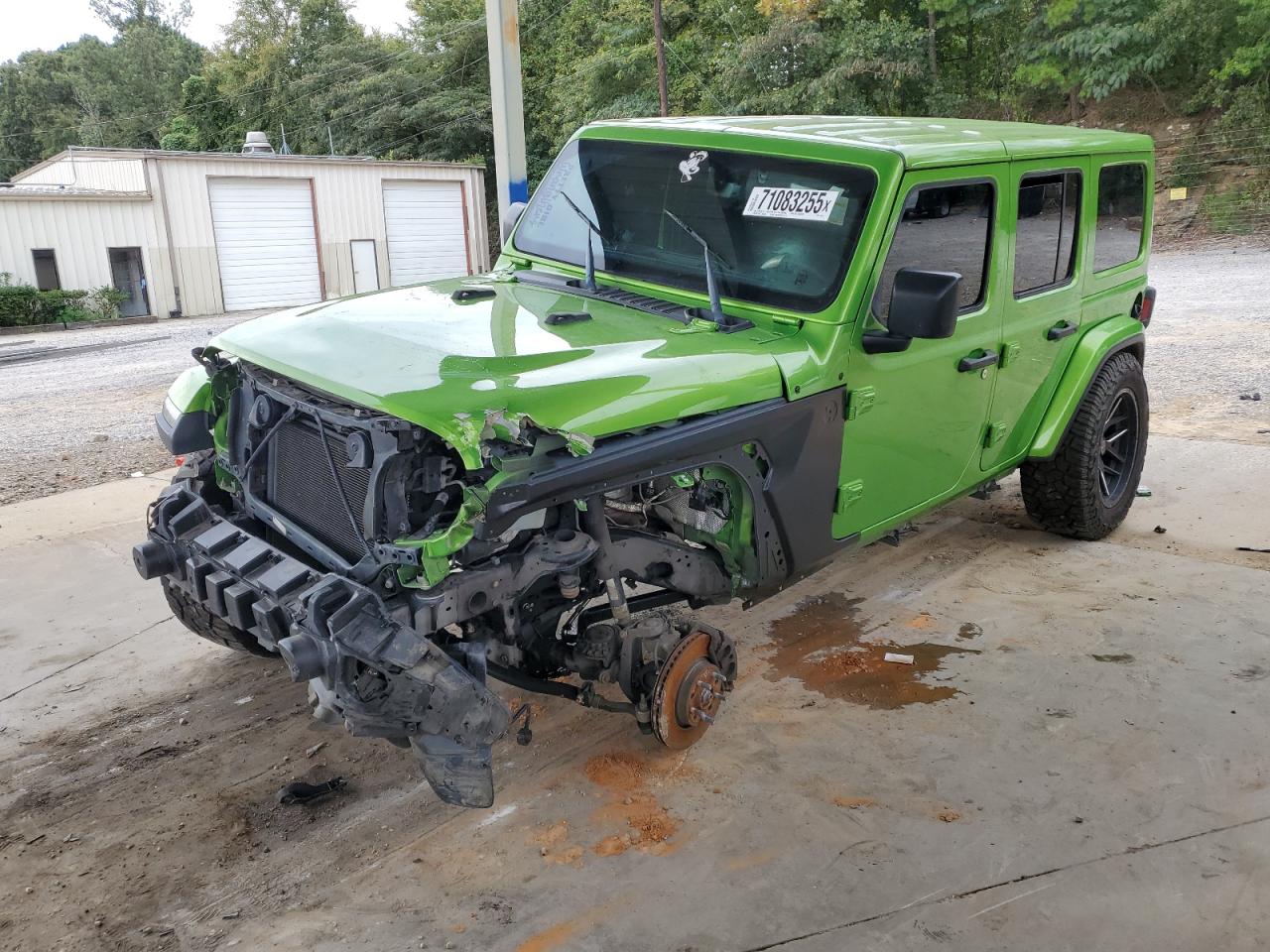 2020 Jeep Wrangler Unlimited Sahara green null gas 1C4HJXEN6LW116222 photo #1