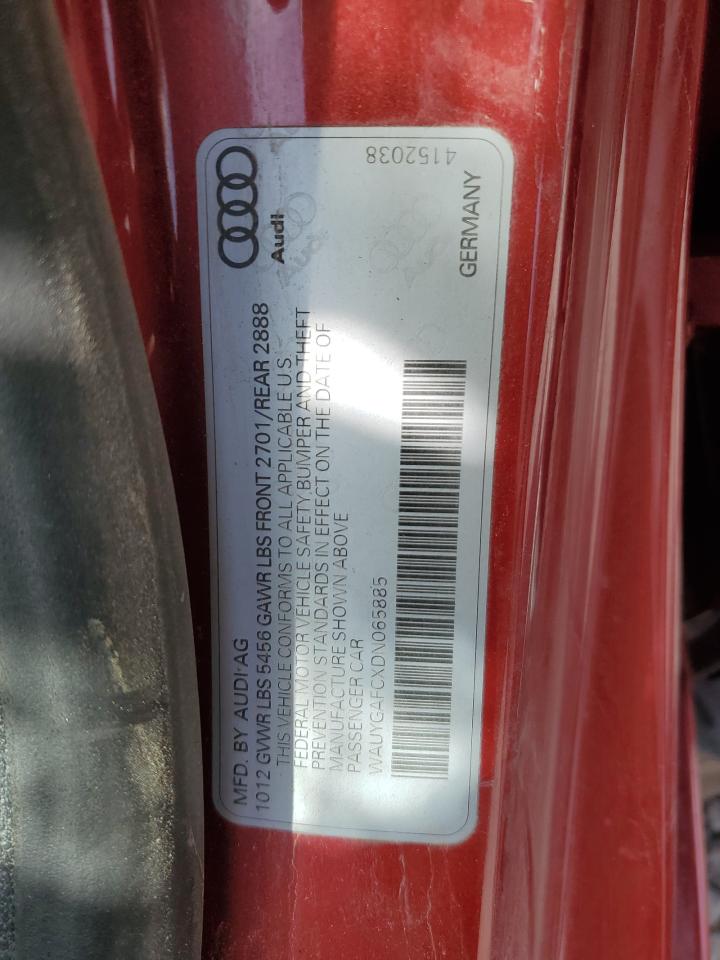 2013 Audi A7 Premium Plus VIN: WAUYGAFCXDN065885 Lot: 81278205