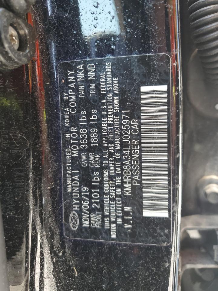2020 Hyundai Venue Se VIN: KMHRB8A34LU025971 Lot: 71786105