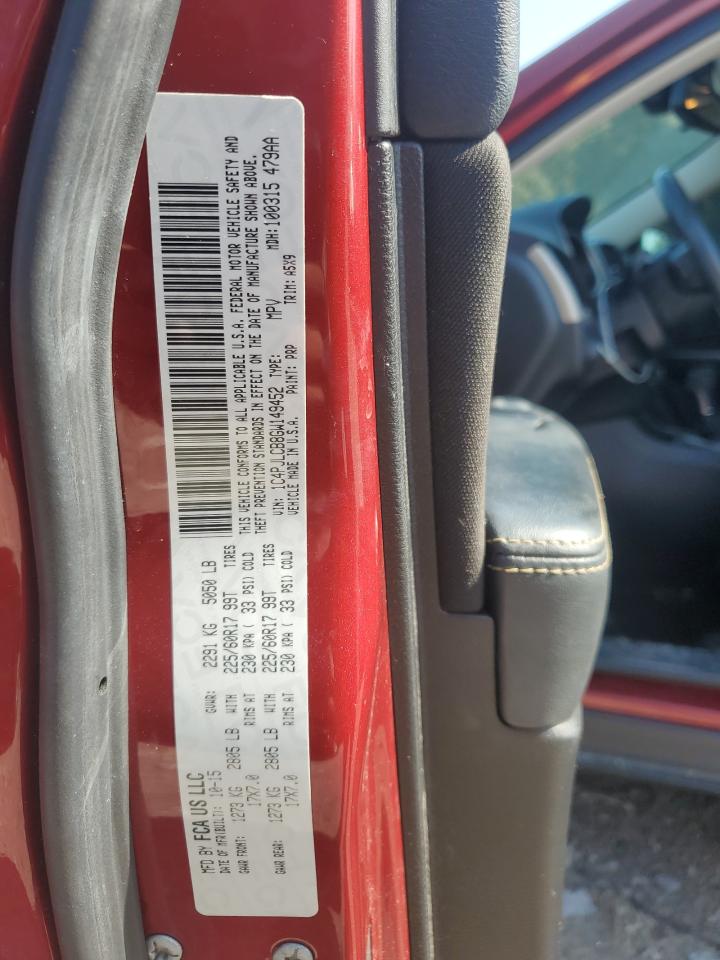 2016 Jeep Cherokee Latitude VIN: 1C4PJLCB8GW149452 Lot: 80355595