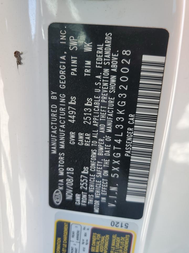 2019 Kia Optima Lx VIN: 5XXGT4L33KG320028 Lot: 71585435