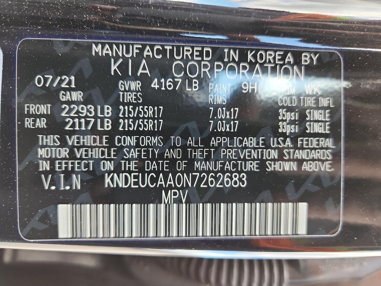 2022 Kia Seltos S VIN: KNDEUCAA0N7262683 Lot: 71441805