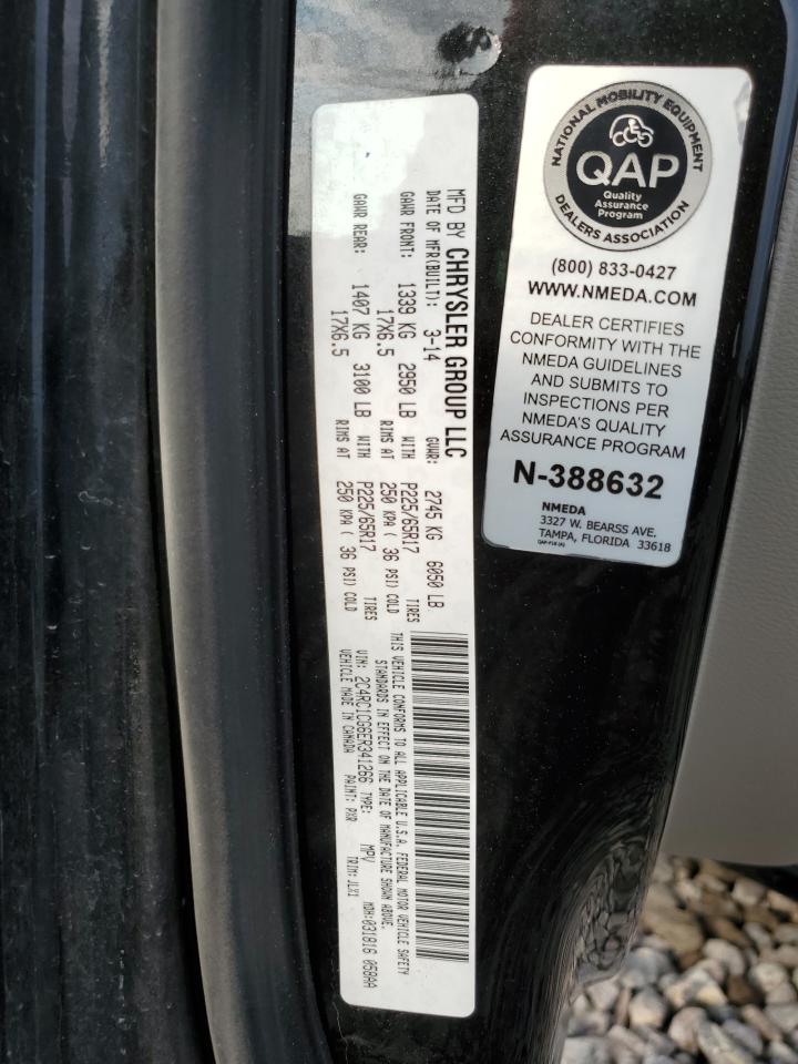 2014 Chrysler Town & Country Touring L VIN: 2C4RC1CG6ER341266 Lot: 80299995