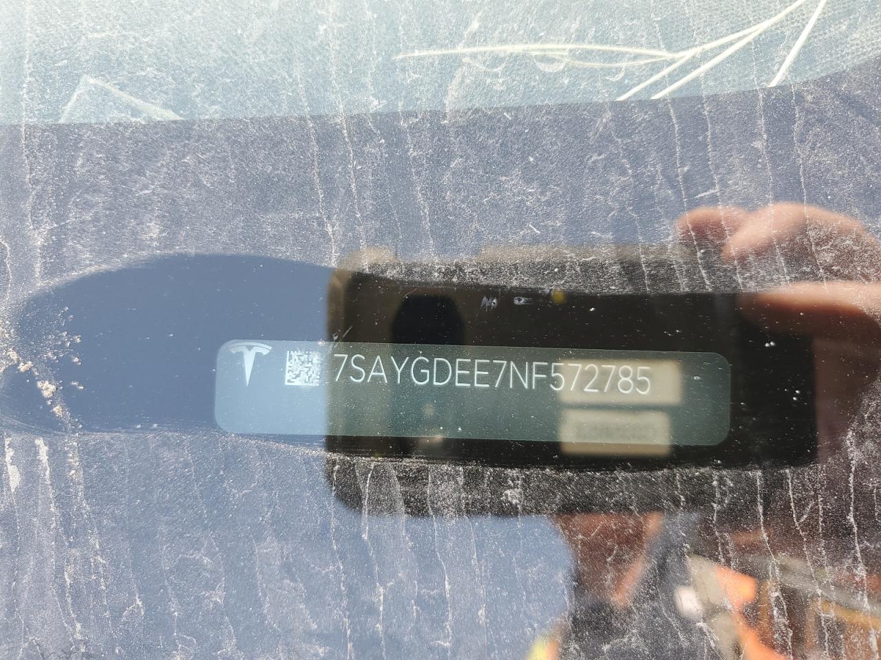 2022 Tesla Model Y VIN: 7SAYGDEE7NF572785 Lot: 80078685