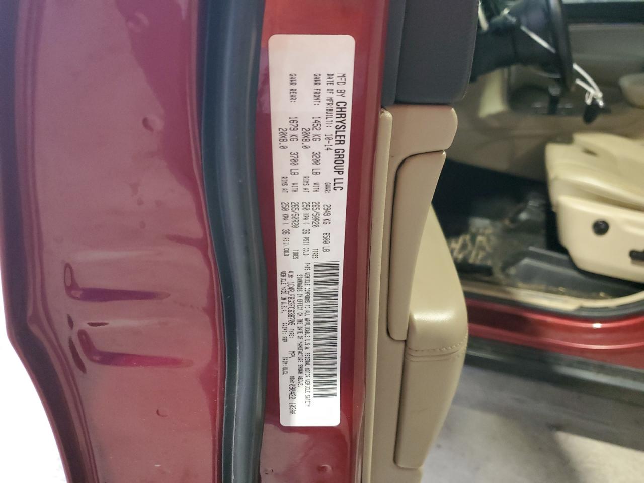 2015 Jeep Grand Cherokee Limited VIN: 1C4RJFBG3FC638705 Lot: 81792395