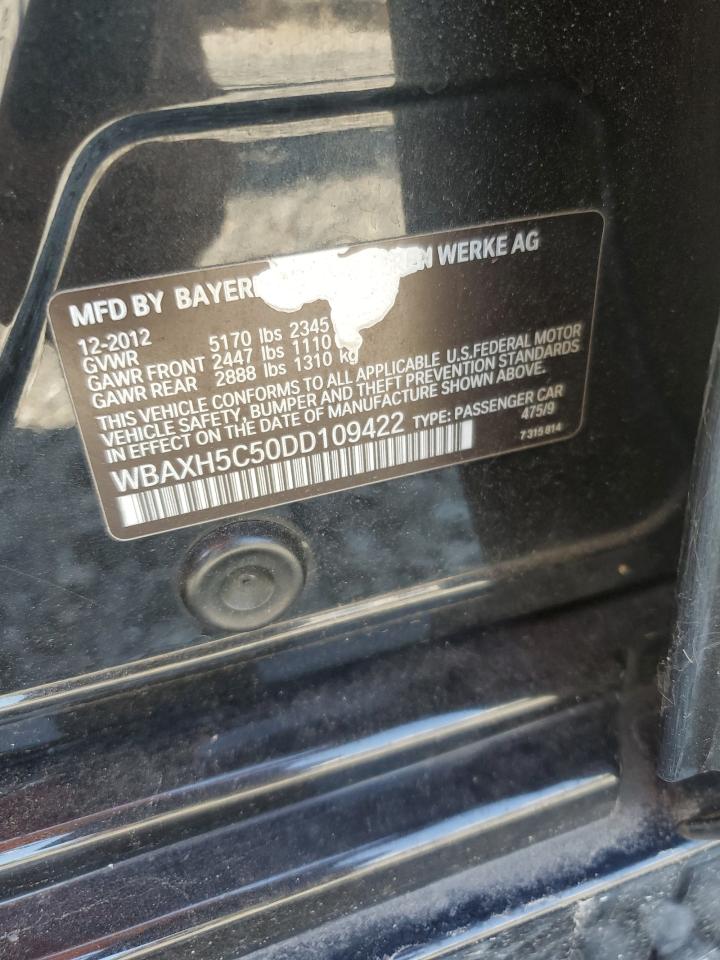 2013 BMW 528 Xi VIN: WBAXH5C50DD109422 Lot: 71012505