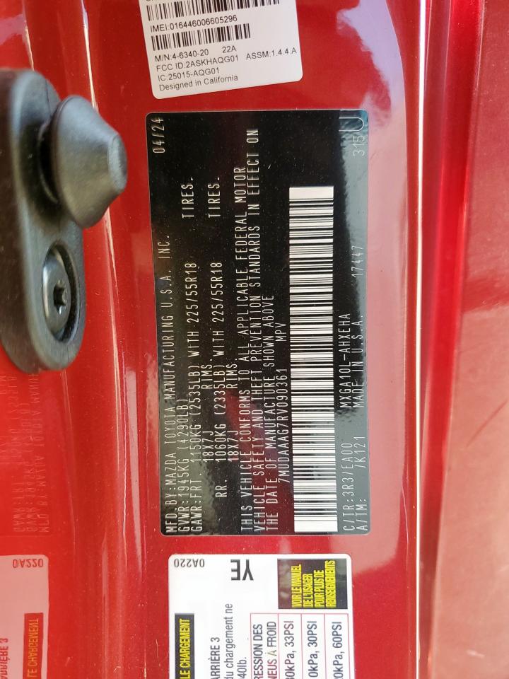 2024 Toyota Corolla Cross Xle VIN: 7MUDAAAG7RV090361 Lot: 80551565