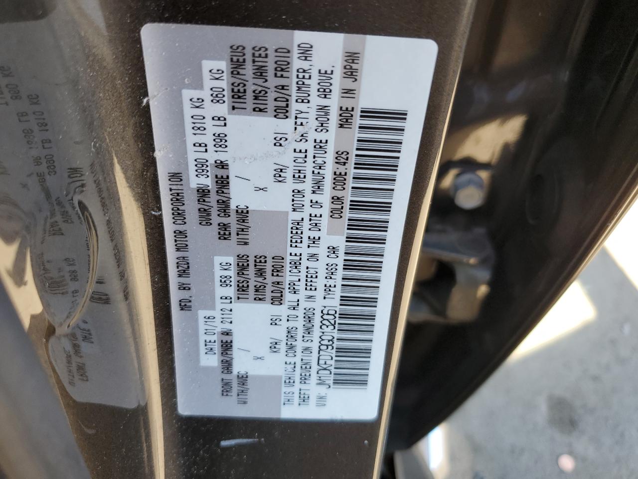 2016 Mazda Cx-3 Grand Touring VIN: JM1DKFD79G0132061 Lot: 80714785