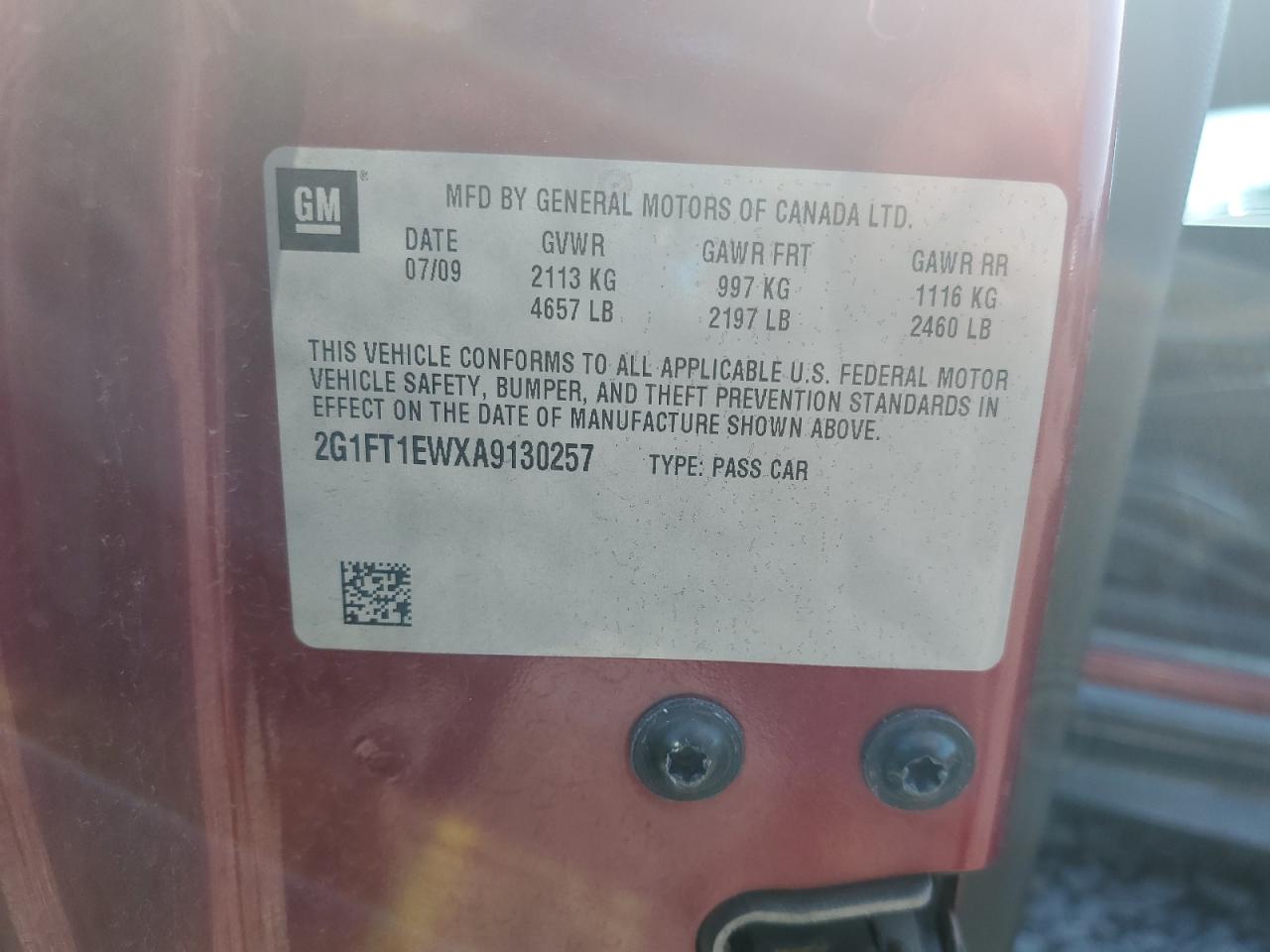 2010 Chevrolet Camaro Ss VIN: 2G1FT1EWXA9130257 Lot: 71839545