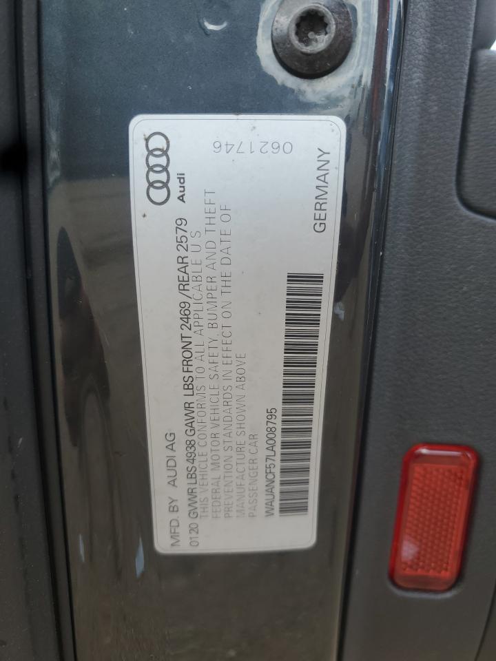 2020 Audi A5 Premium VIN: WAUANCF57LA008795 Lot: 70836595