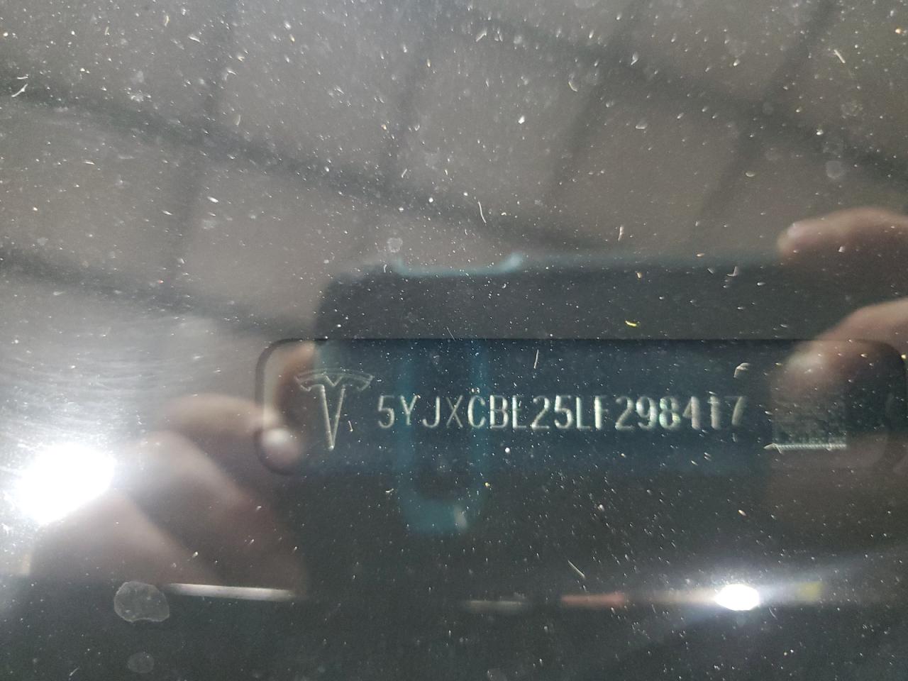 2020 Tesla Model X VIN: 5YJXCBE25LF298417 Lot: 84620875