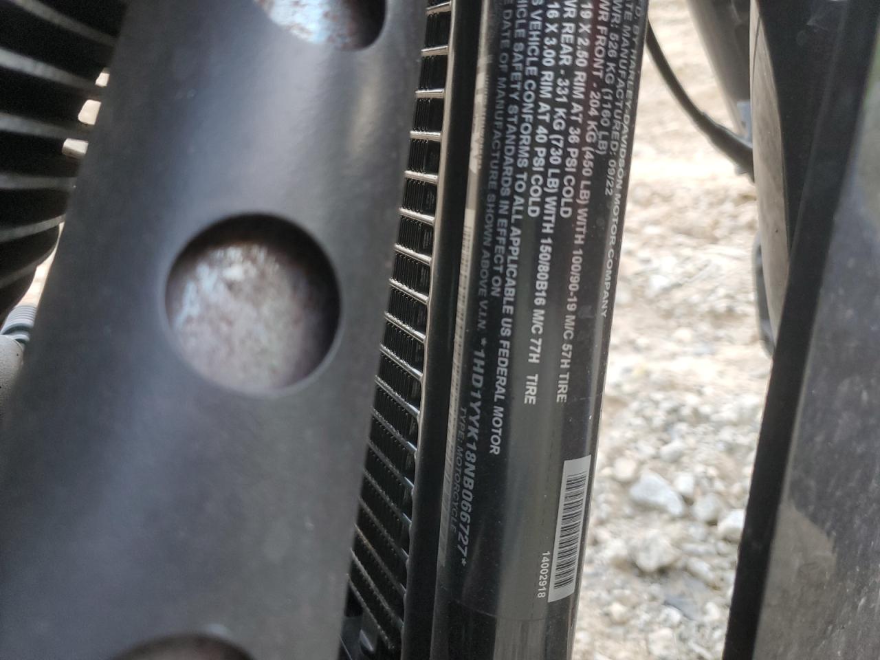 2022 Harley-Davidson Fxbbs VIN: 1HD1YYK18NB066727 Lot: 71536775