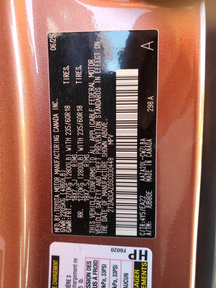 2025 Lexus Nx 250 Base VIN: 2T2ADCAZ0SC030448 Lot: 70865775