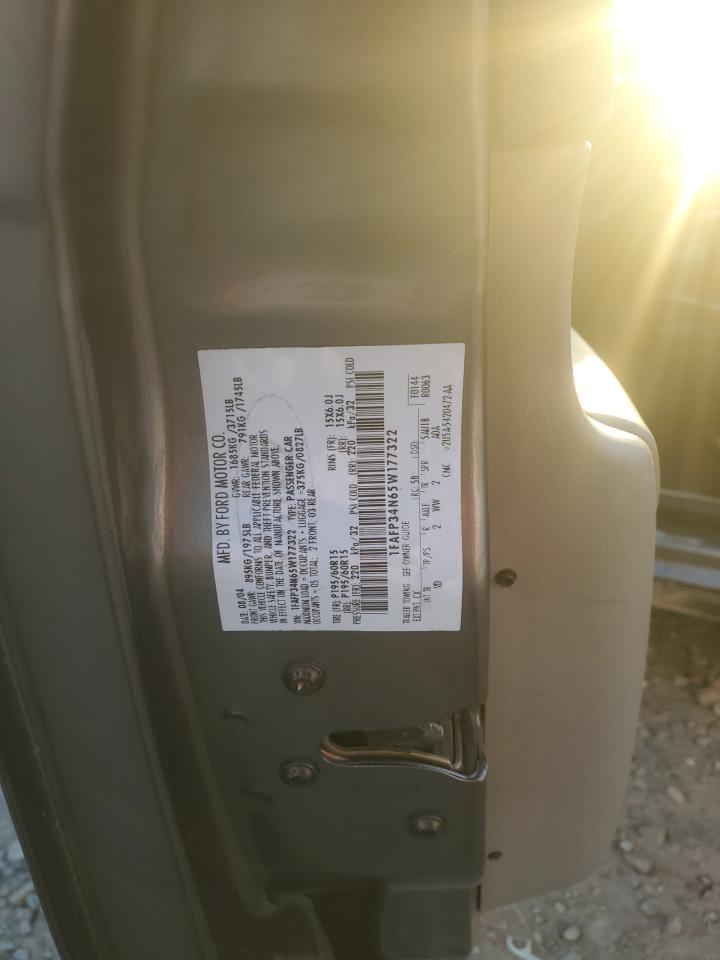 2005 Ford Focus Zx4 VIN: 1FAFP34N65W177322 Lot: 80470905