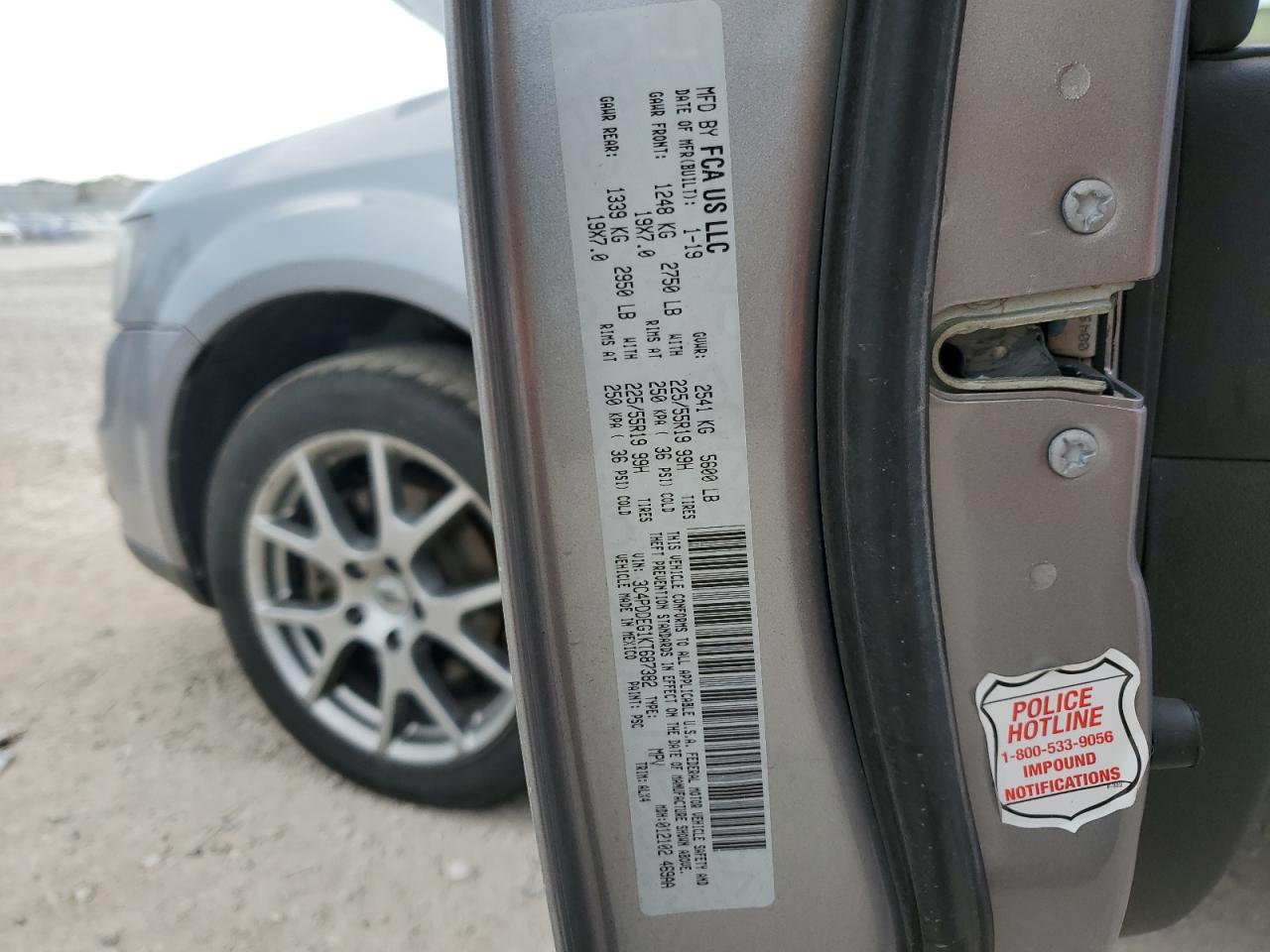 2019 Dodge Journey Gt VIN: 3C4PDDEG1KT687382 Lot: 80546545