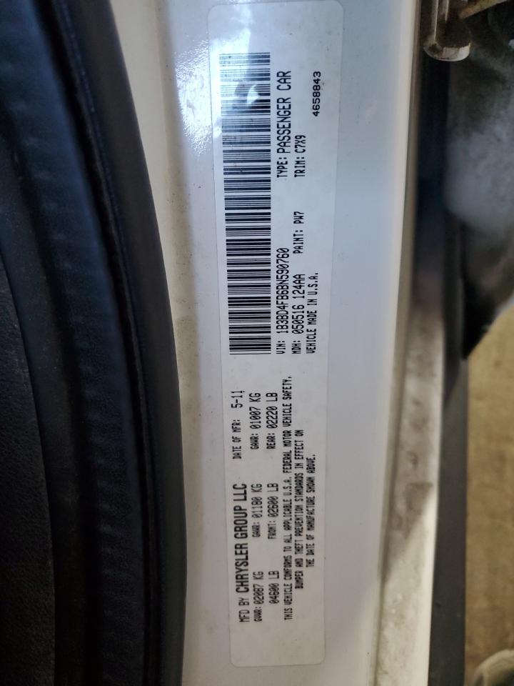 2011 Dodge Avenger Express VIN: 1B3BD4FB6BN590760 Lot: 71481155