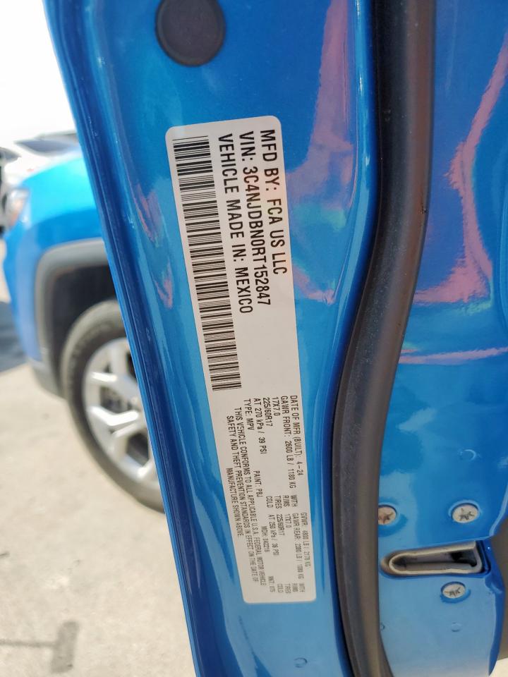 2024 Jeep Compass Latitude VIN: 3C4NJDBN0RT152847 Lot: 81885975