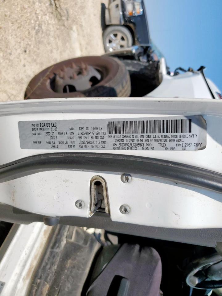 2020 Ram 3500 Tradesman VIN: 3C63RRGL9LG105943 Lot: 71254645